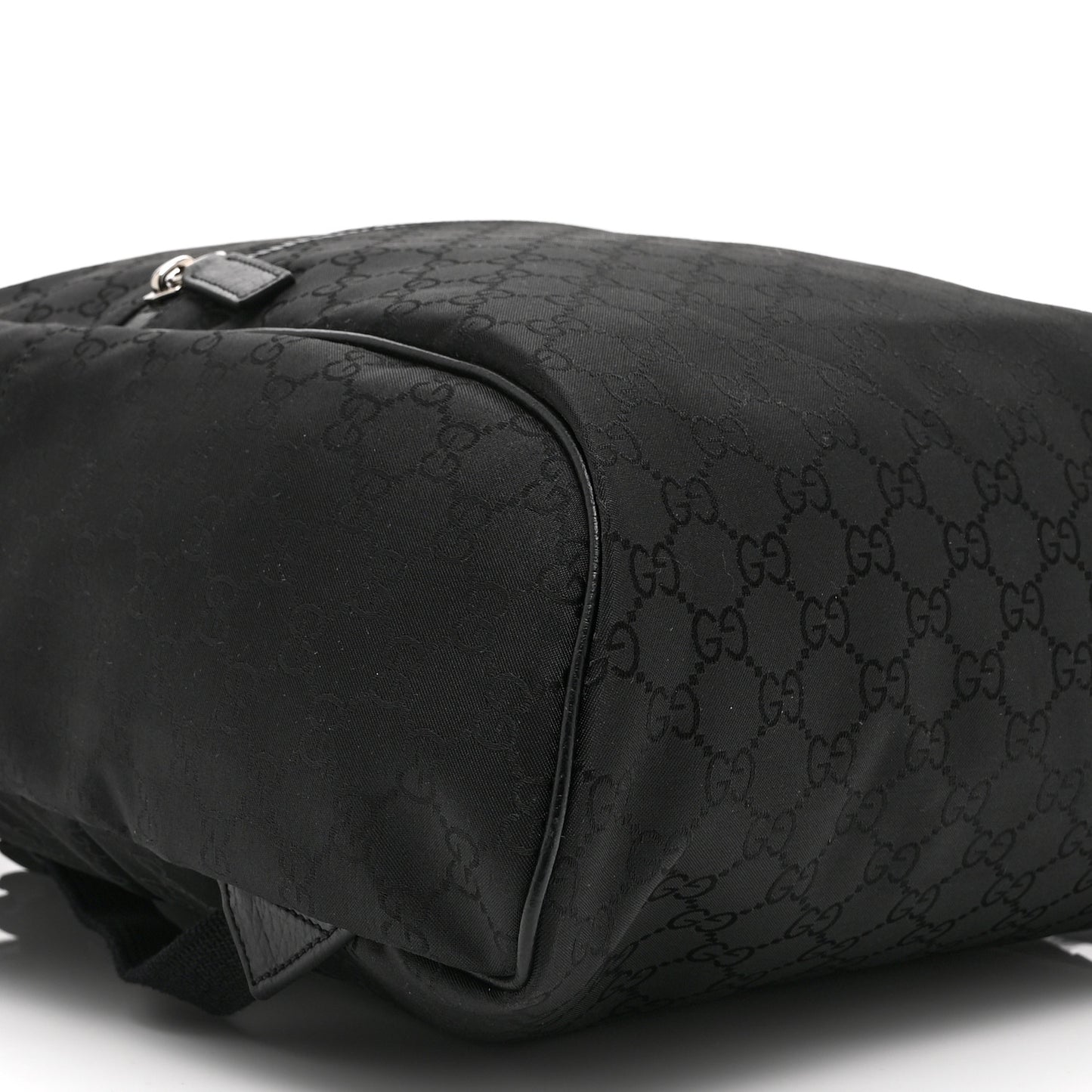 Nylon Monogram Slim Backpack Black