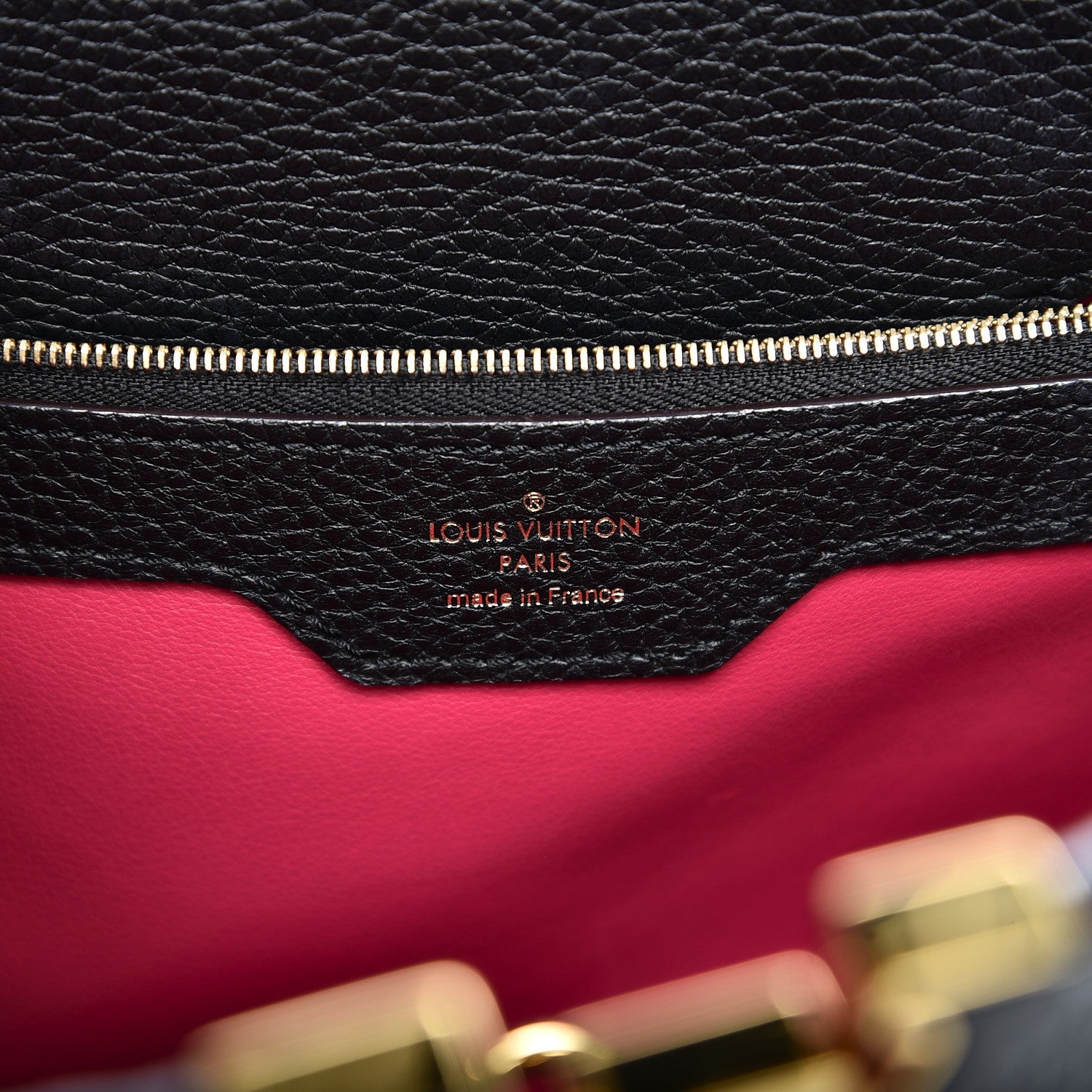 Louis Vuitton Taurillon Capucines MM Black 6 of 7