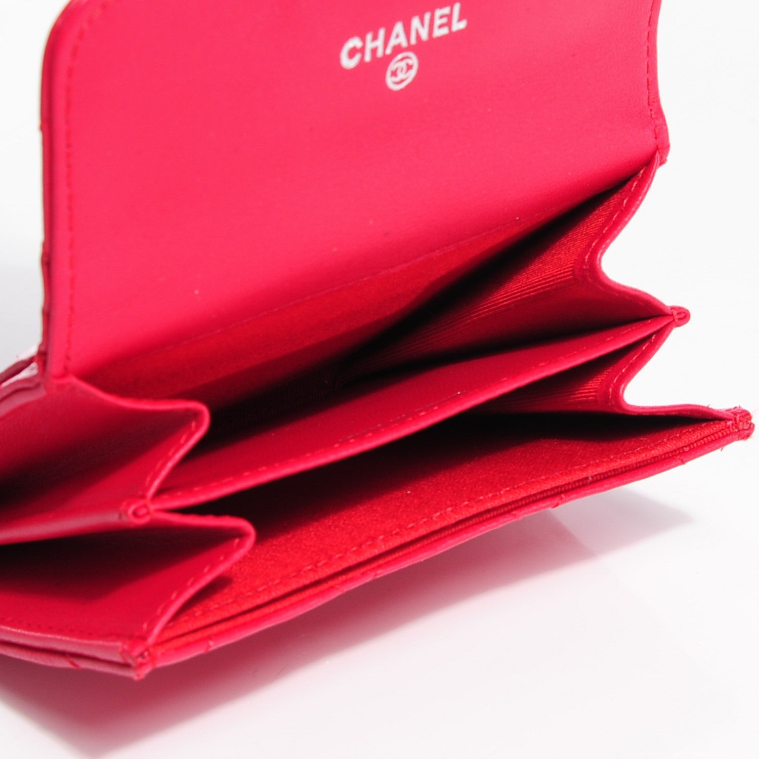 Chanel Lambskin Quilted Coin Purse Fuchsia 5 of 9