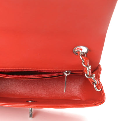 Chanel Patent Calfskin Quilted Mini Rectangular Flap Red 6 of 12