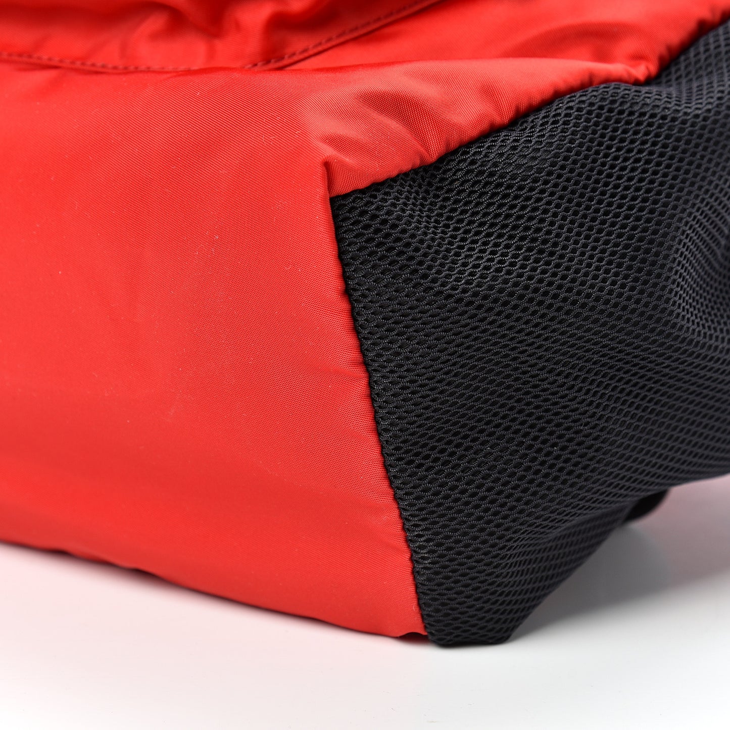 Nylon Palazzo Backpack Red Black