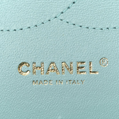 Chanel Caviar Quilted Jumbo Double Flap Light Blue 11 of 19