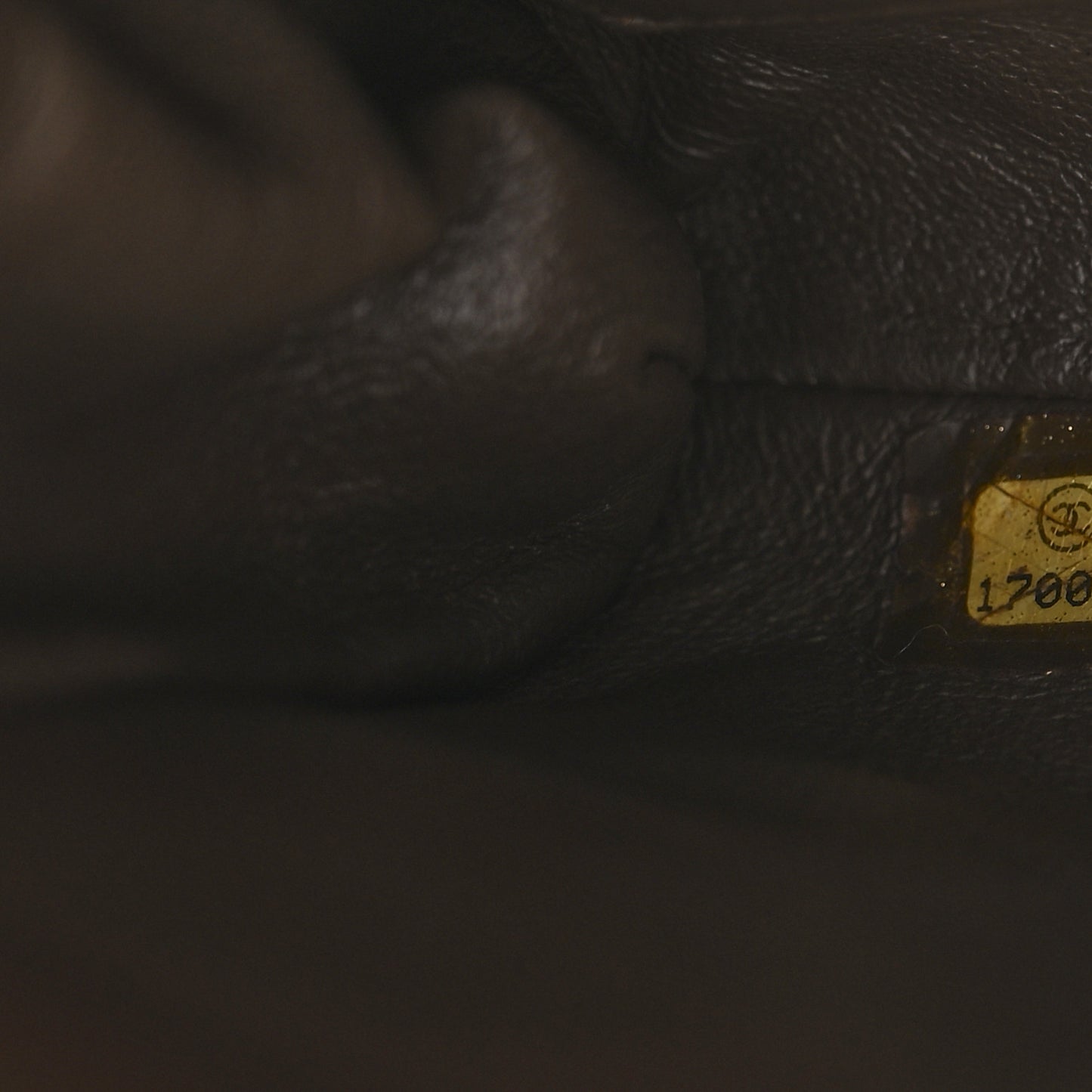 Caviar Quilted Clutch With Chain Flap Brown