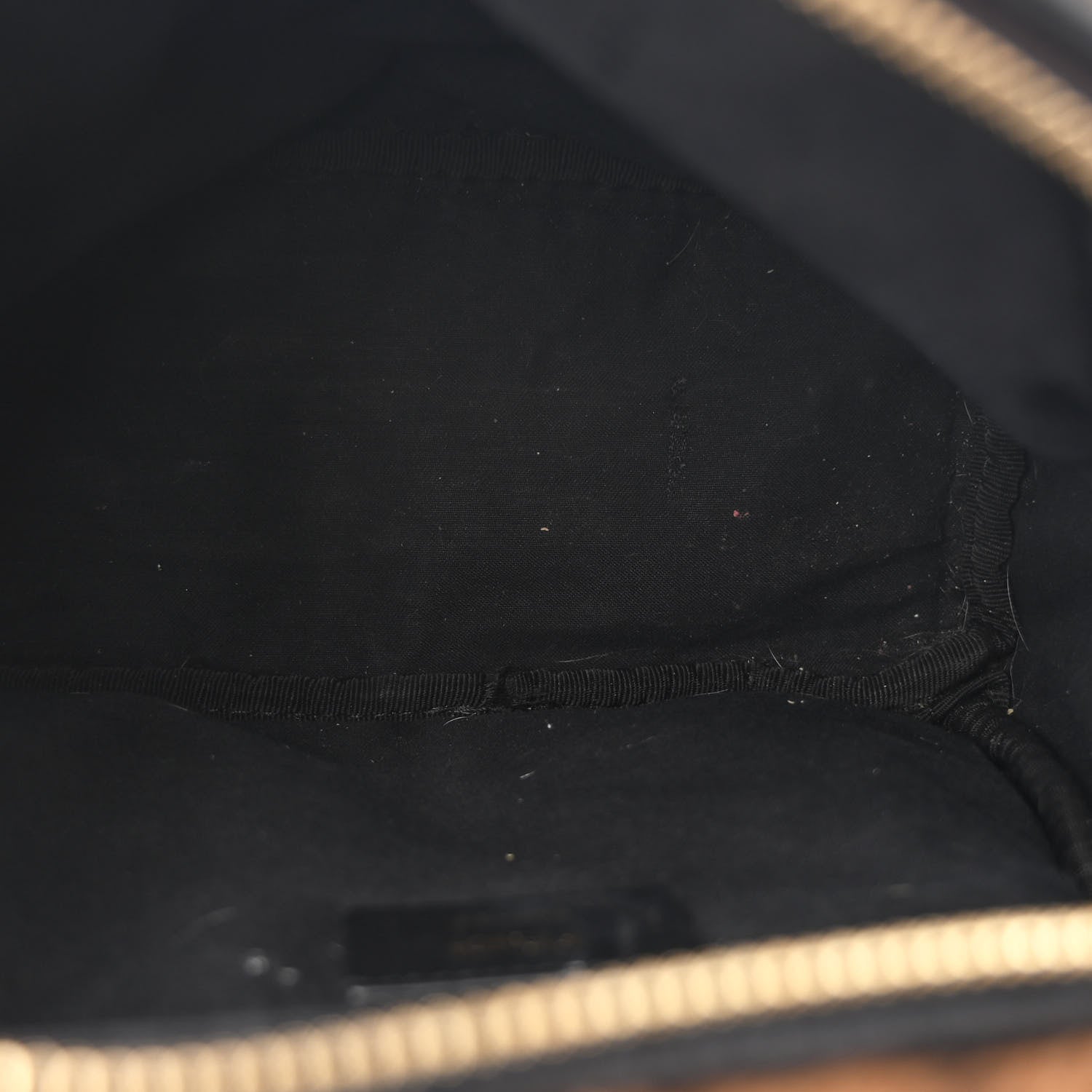 Fendi Shearling Macro FF 1974 Mini Backpack Tobacco Black 5 of 10