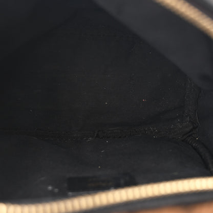 Fendi Shearling Macro FF 1974 Mini Backpack Tobacco Black 5 of 10