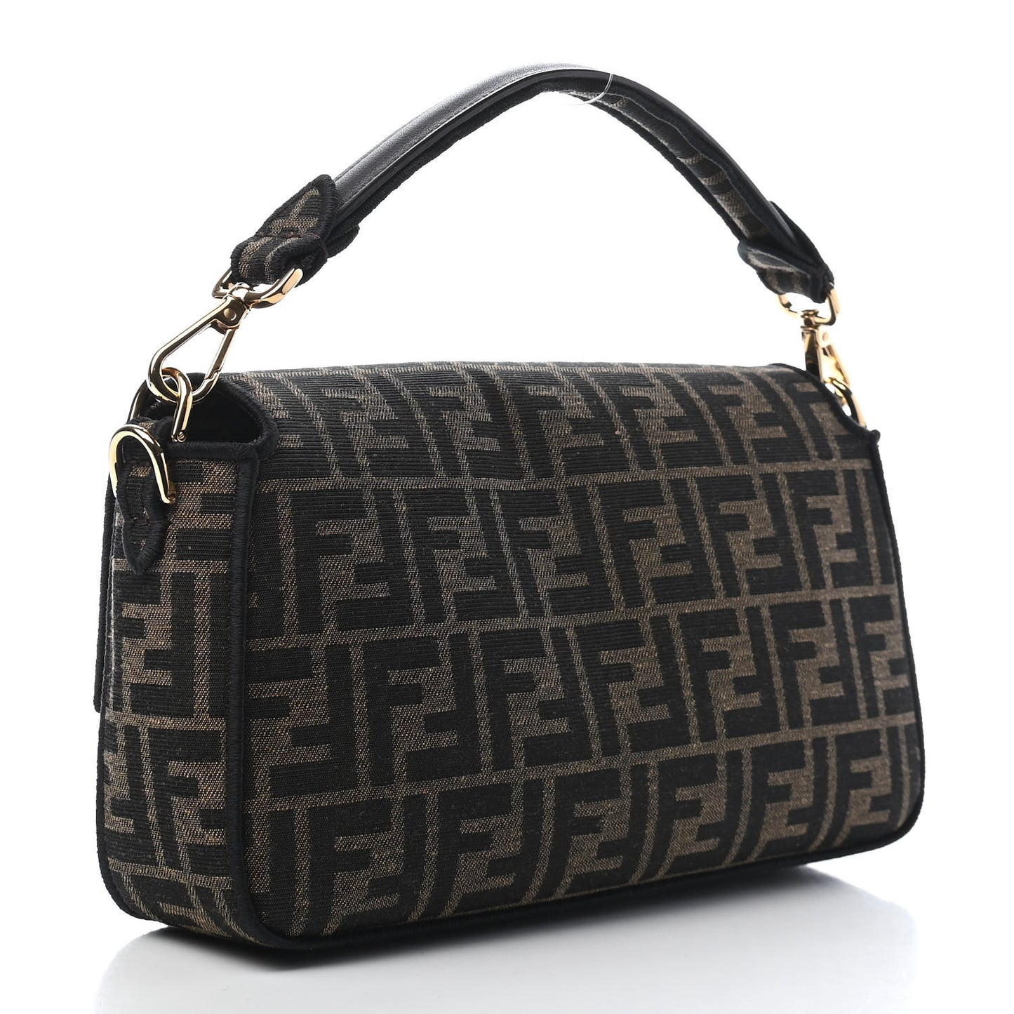 Fabric Jacquard FF 1974 Medium Baguette Tobacco Moro Black