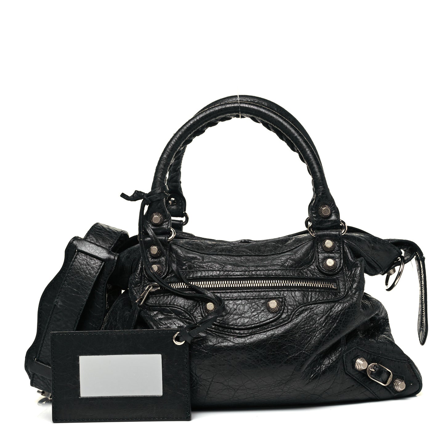 Agneau Giant 12 Silver Hardware Town Black