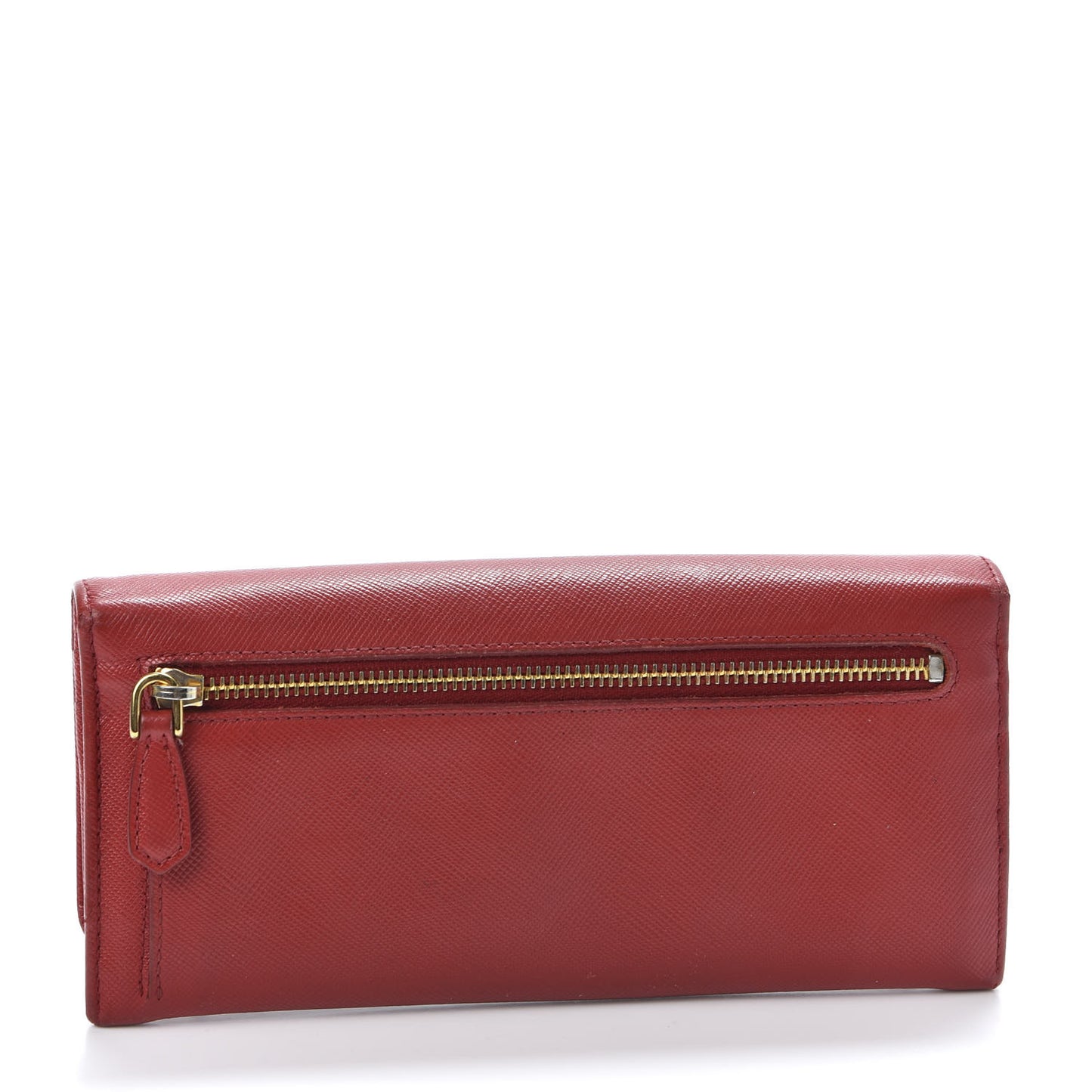 Saffiano Fiocco Bow Continental Wallet Fuoco