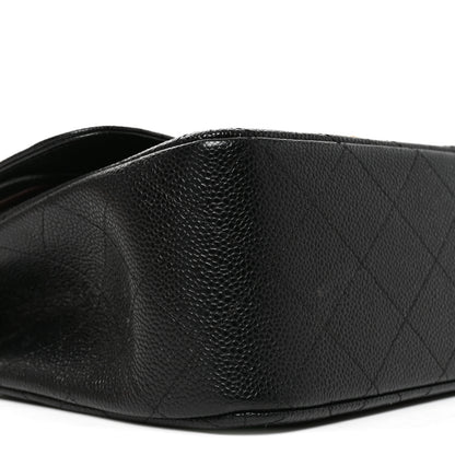 Chanel Caviar Quilted Jumbo Double Flap Black 9 of 10