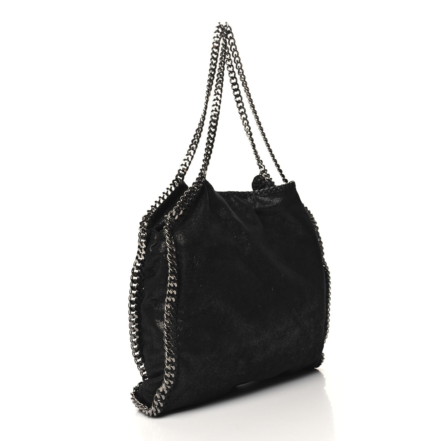 Stella McCartney Shaggy Deer Falabella Fold Over Tote Black 3 of 9