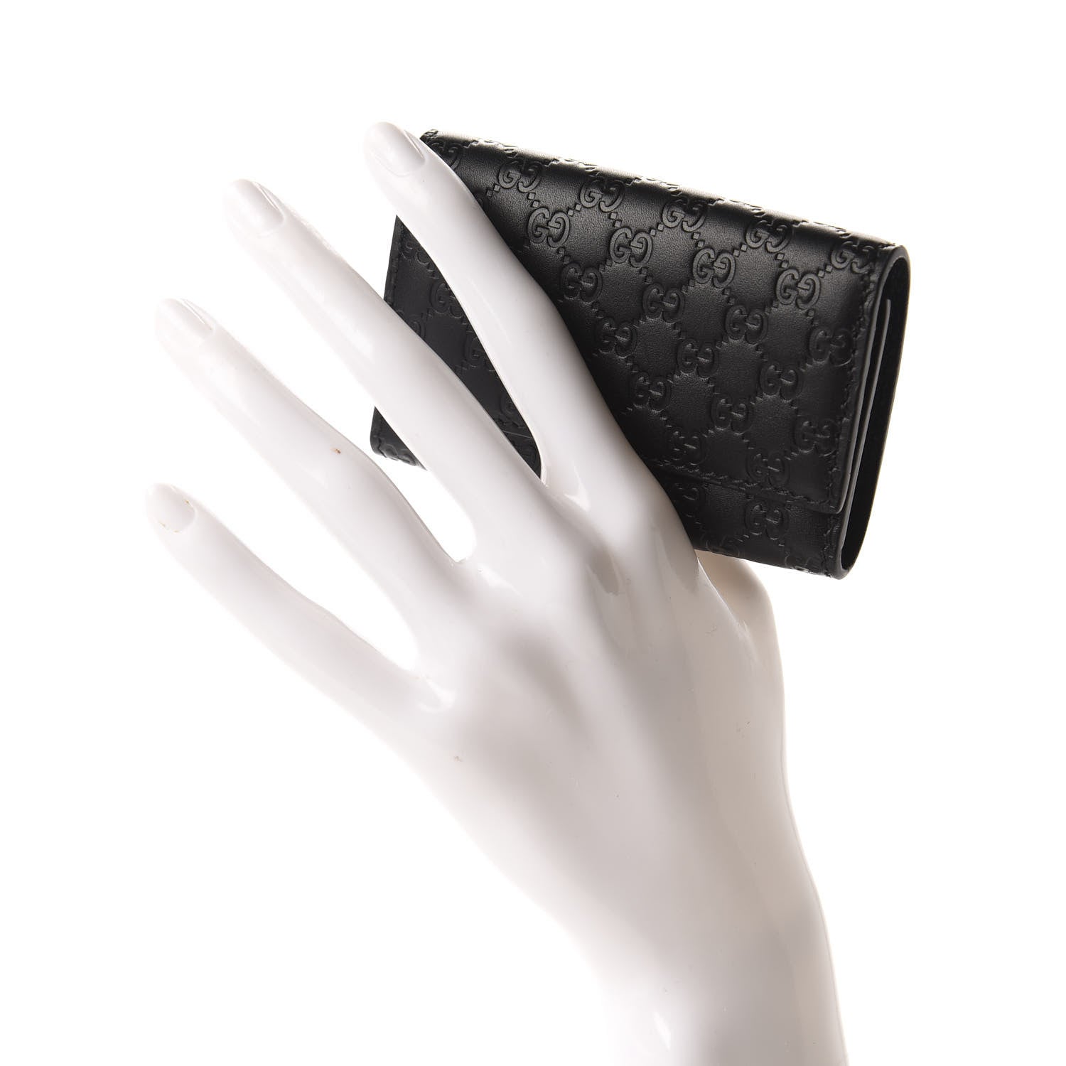 Gucci Microguccissima 6 Key Holder Case Black 2 of 6