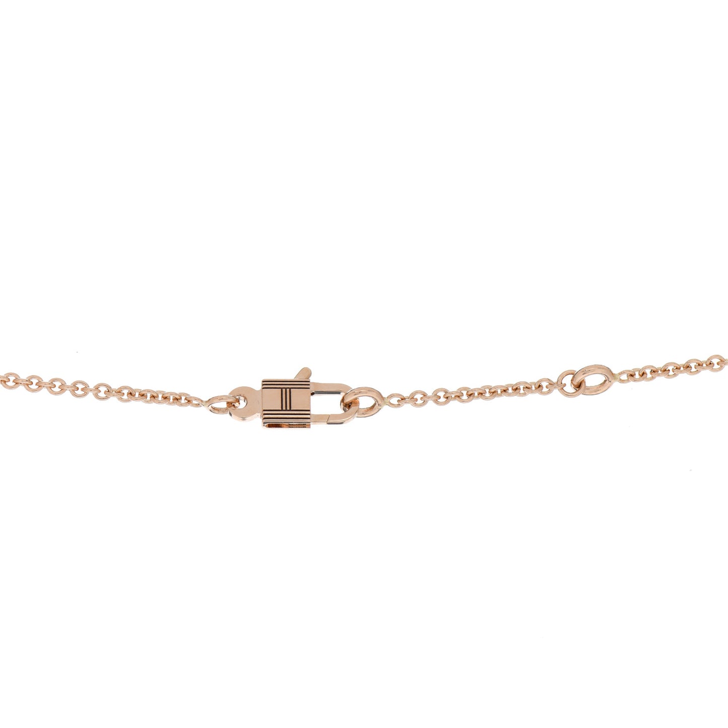 18K Rose Gold Diamond Kelly Amulettes Pendant Necklace