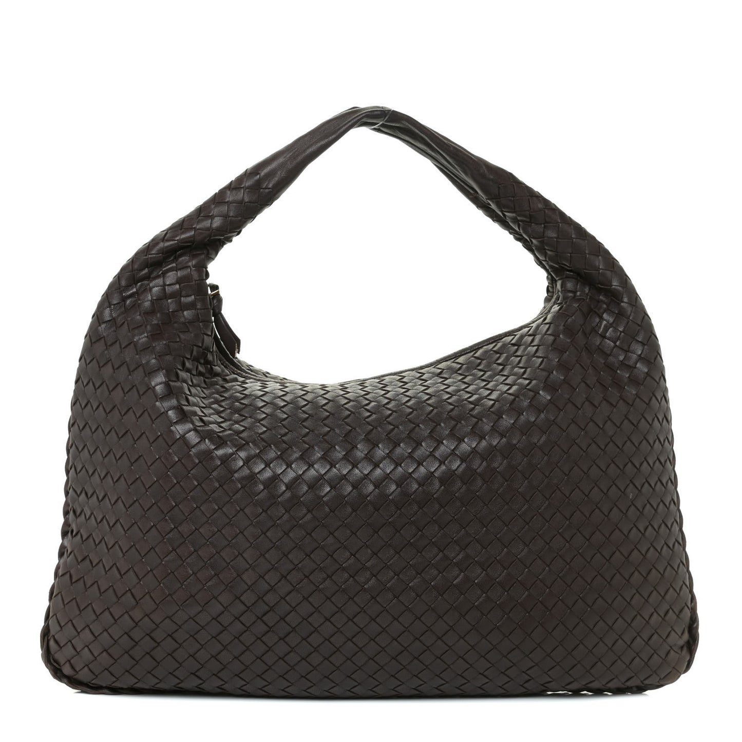 Nappa Intrecciato Large Veneta Hobo Ebano