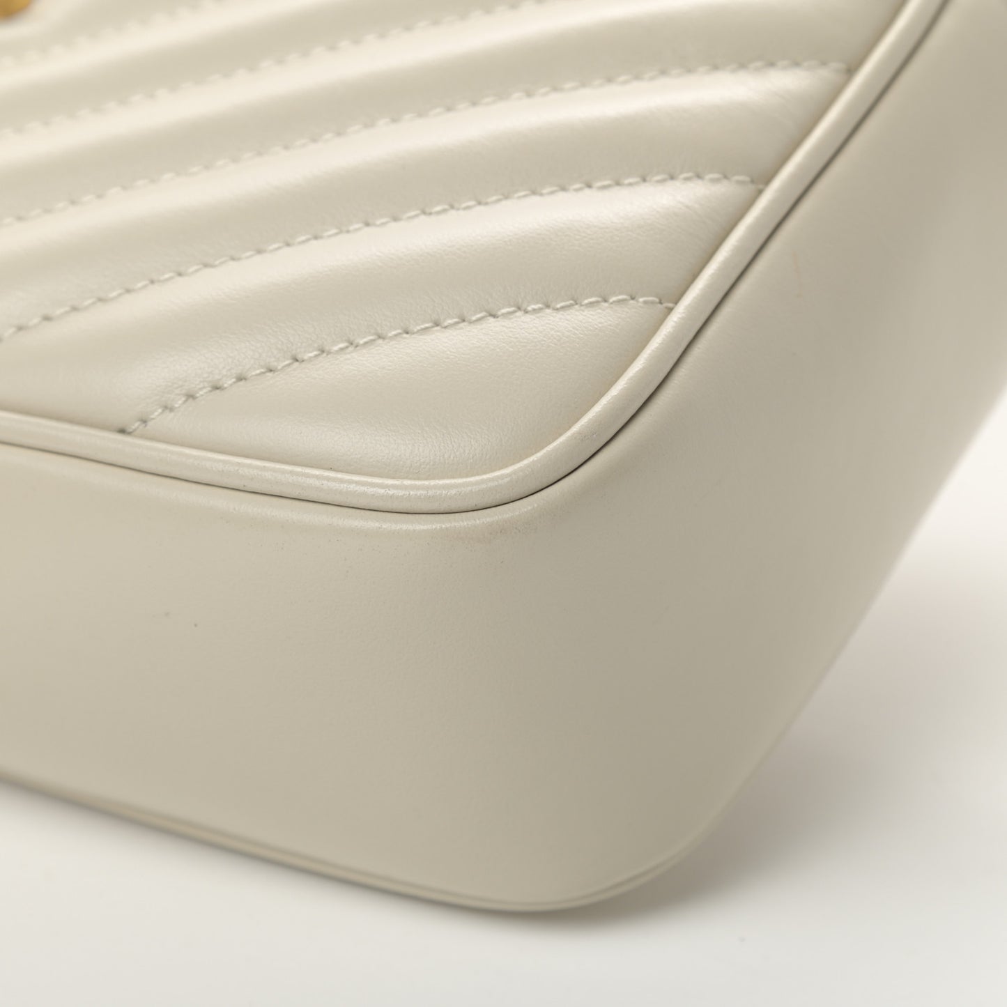 Calfskin Matelasse Monogram Lou Camera Bag Crema Soft