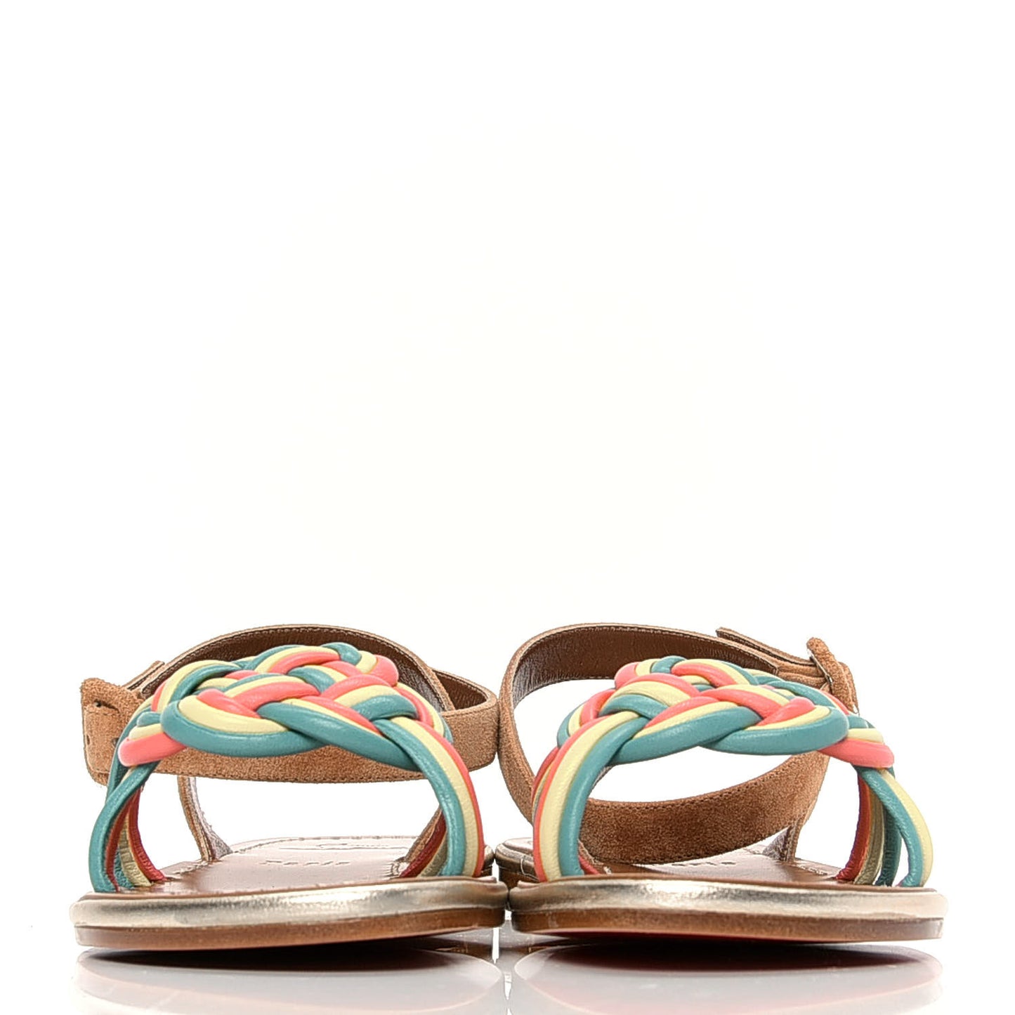 Nappa Veau Velours Ella Flat Sandal 35 Multicolor