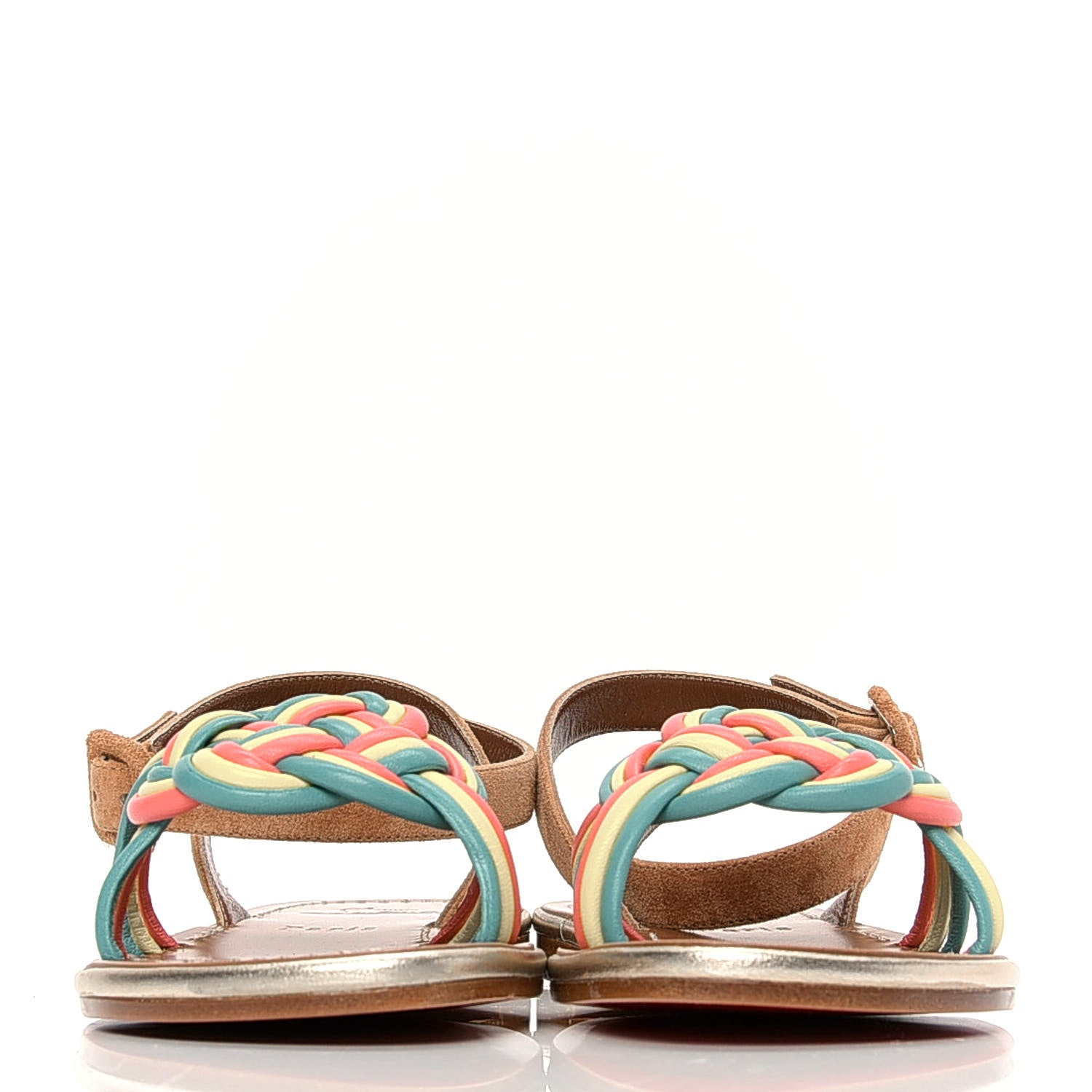 Christian Louboutin Nappa Veau Velours Ella Flat Sandal 35 Multicolor 2 of 7