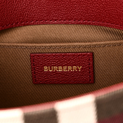 Burberry Grained Calfskin House Check Tartan Mix New Hampshire Military Red 6 of 10
