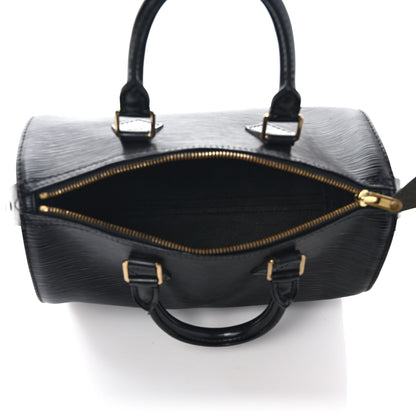 Louis Vuitton Epi Speedy 25 Black 5 of 11