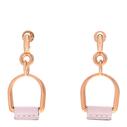 Hermes Swift Small Heritage Equestre Etrier Earrings Mauve Pale 1 of 6
