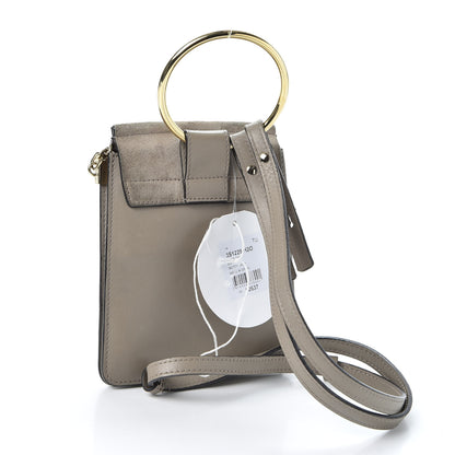 Chloe Suede Calfskin Mini Faye Bracelet Bag Motty Grey 2 of 10
