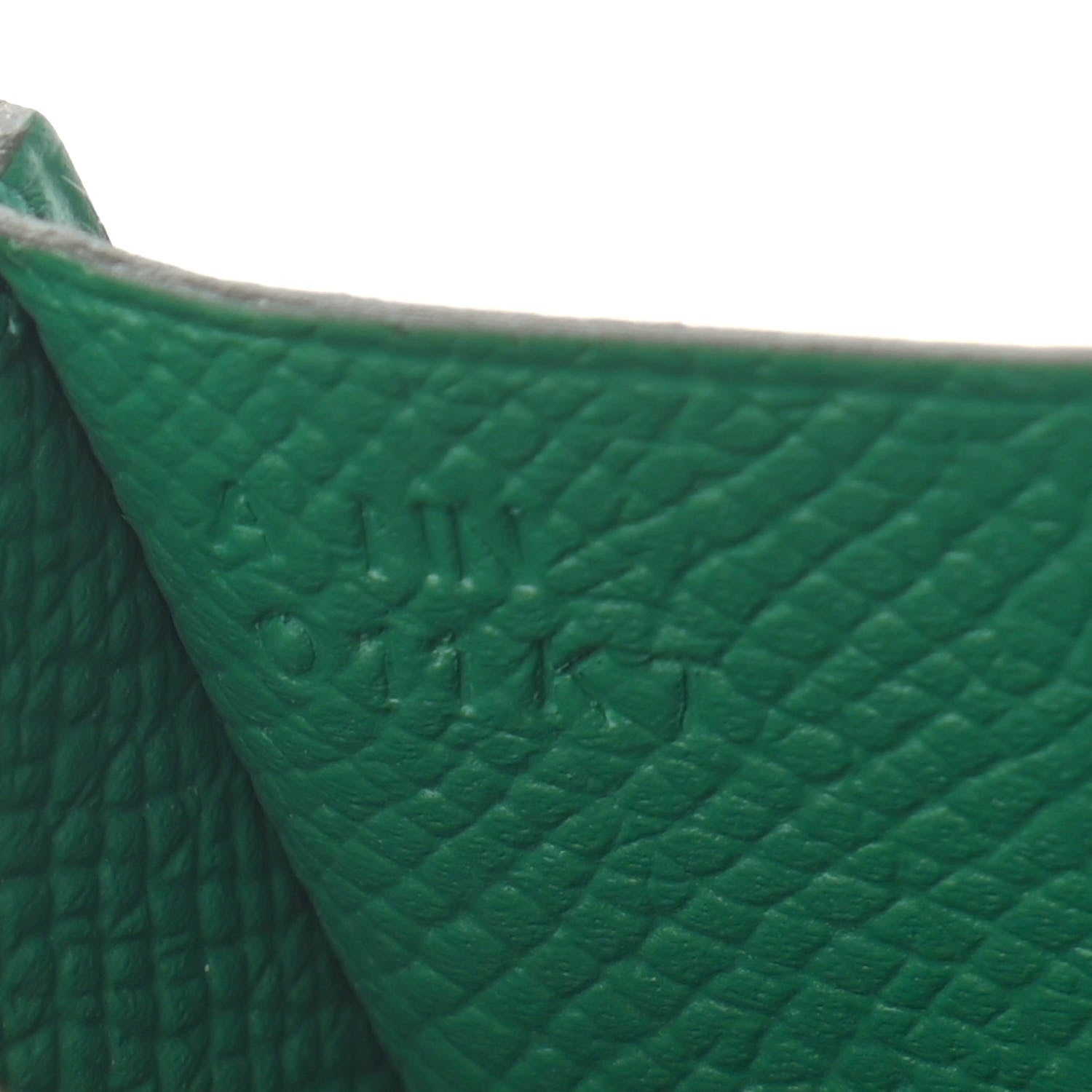 Hermes Epsom Constance Compact Passant Wallet Vert Vertigo 12 of 16