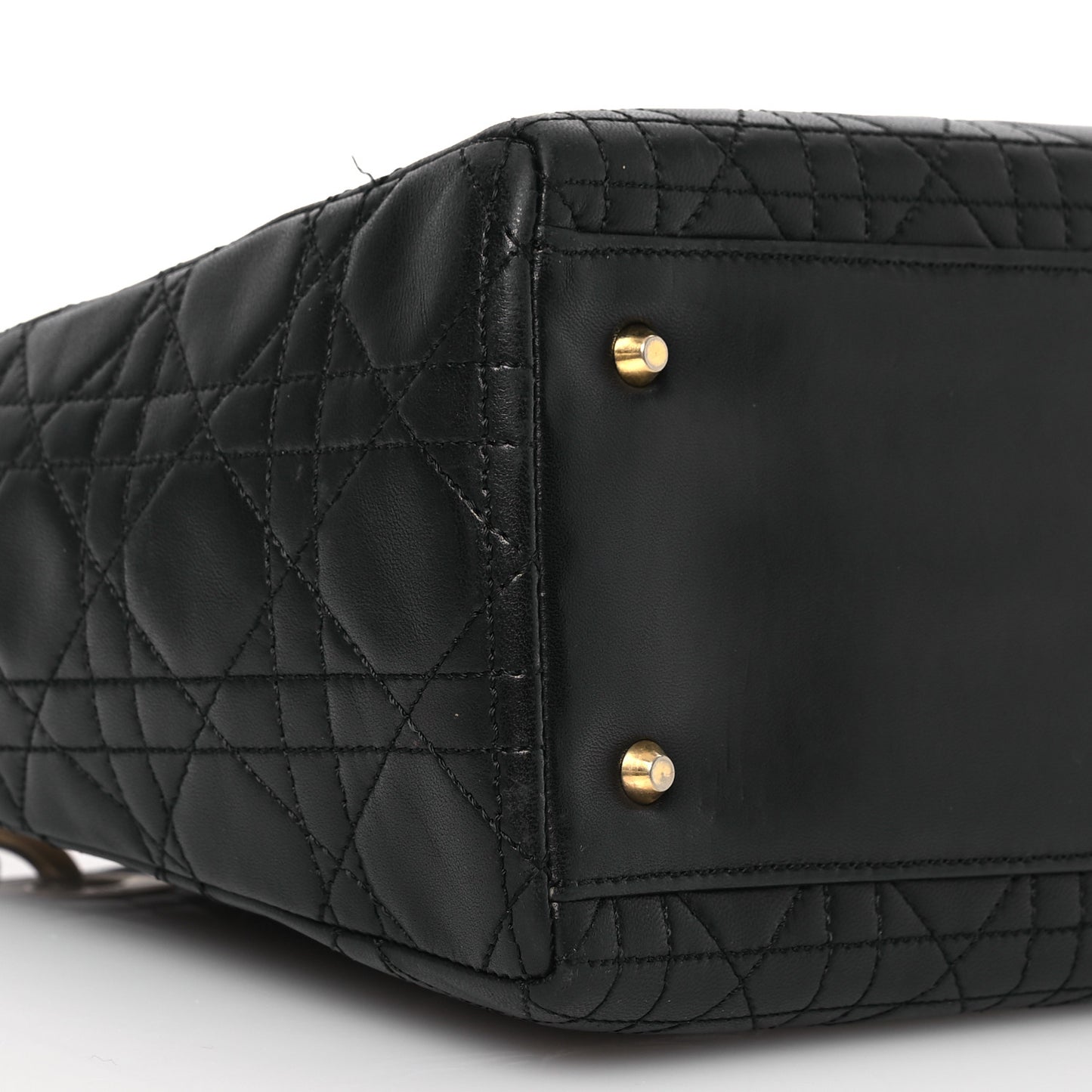 Lambskin Cannage Medium Lady Dior Black