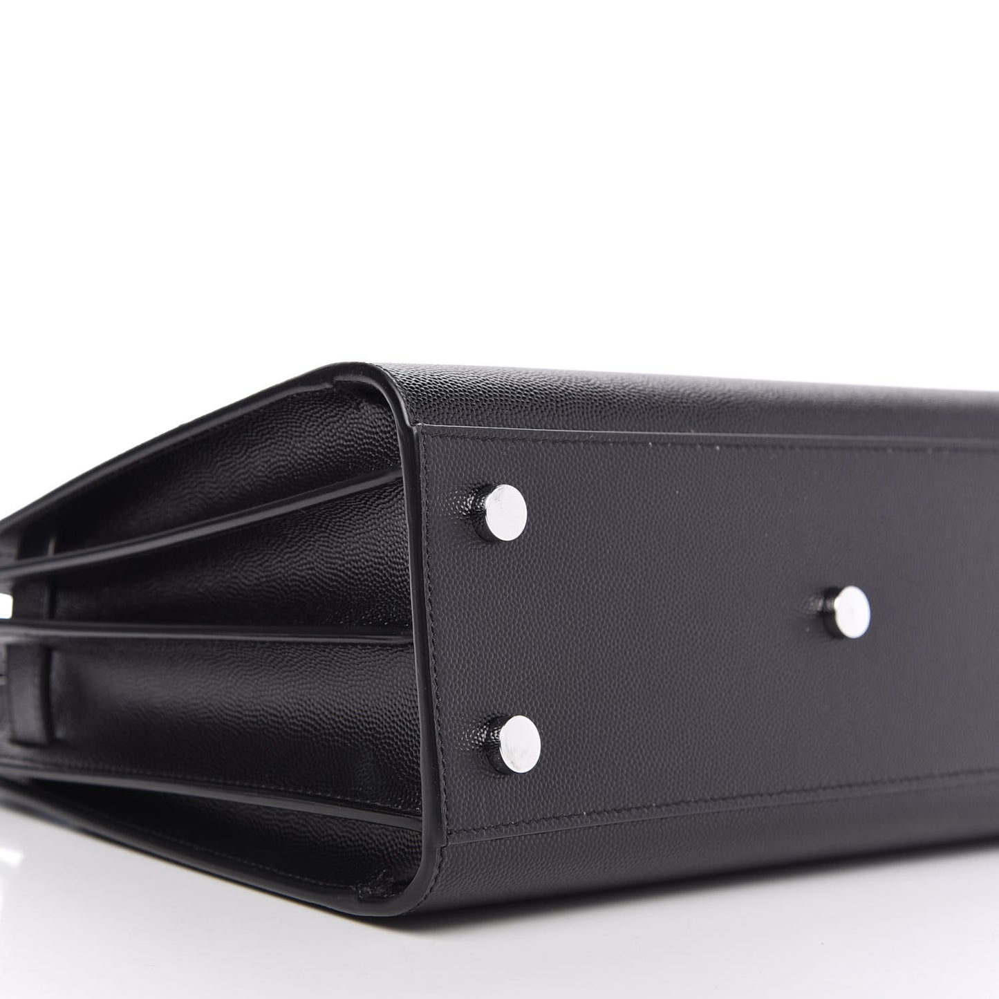 Grained Calfskin Baby Sac De Jour Black