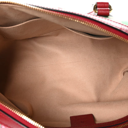 Gucci GG Supreme Monogram Flora Web Medium Ophidia Boston Red 5 of 11