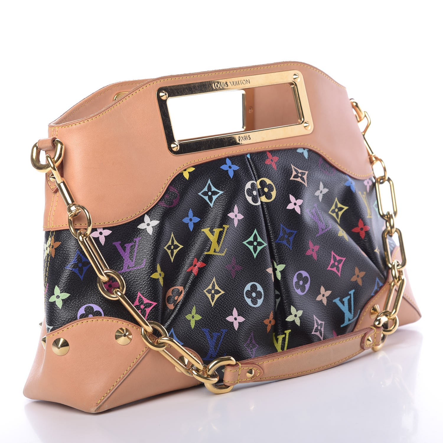 Louis Vuitton Monogram Multicolor Judy MM Black 3 of 13