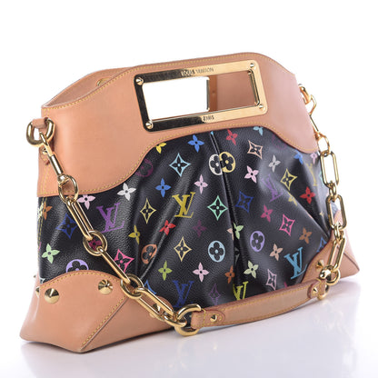 Louis Vuitton Monogram Multicolor Judy MM Black 3 of 13