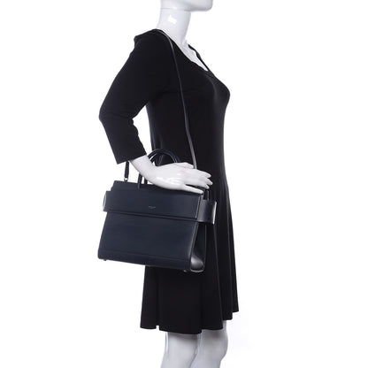 Givenchy Smooth Calfskin Small Horizon Satchel Navy 2 of 8