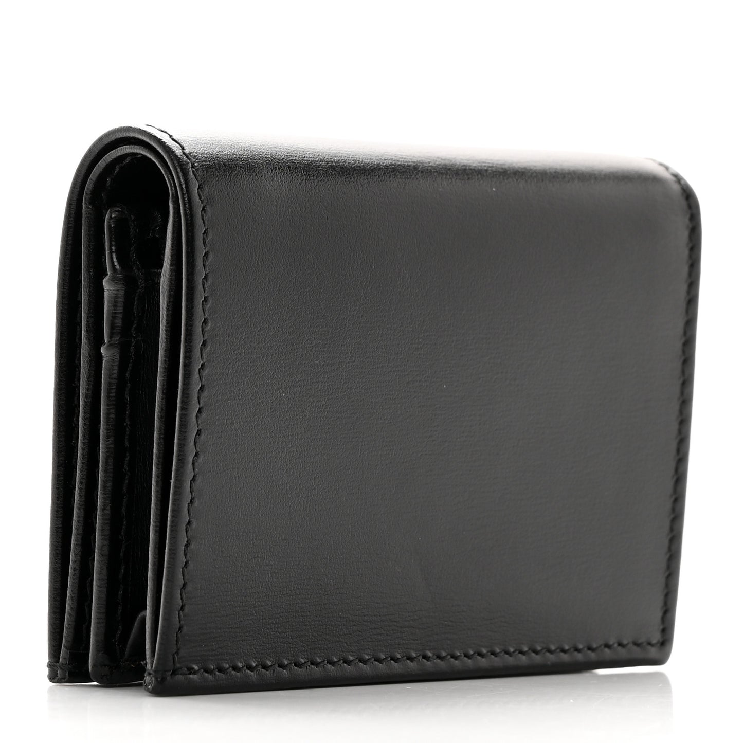 Boarded Plutone Calfskin Horsebit 1955 Card Case Wallet Black