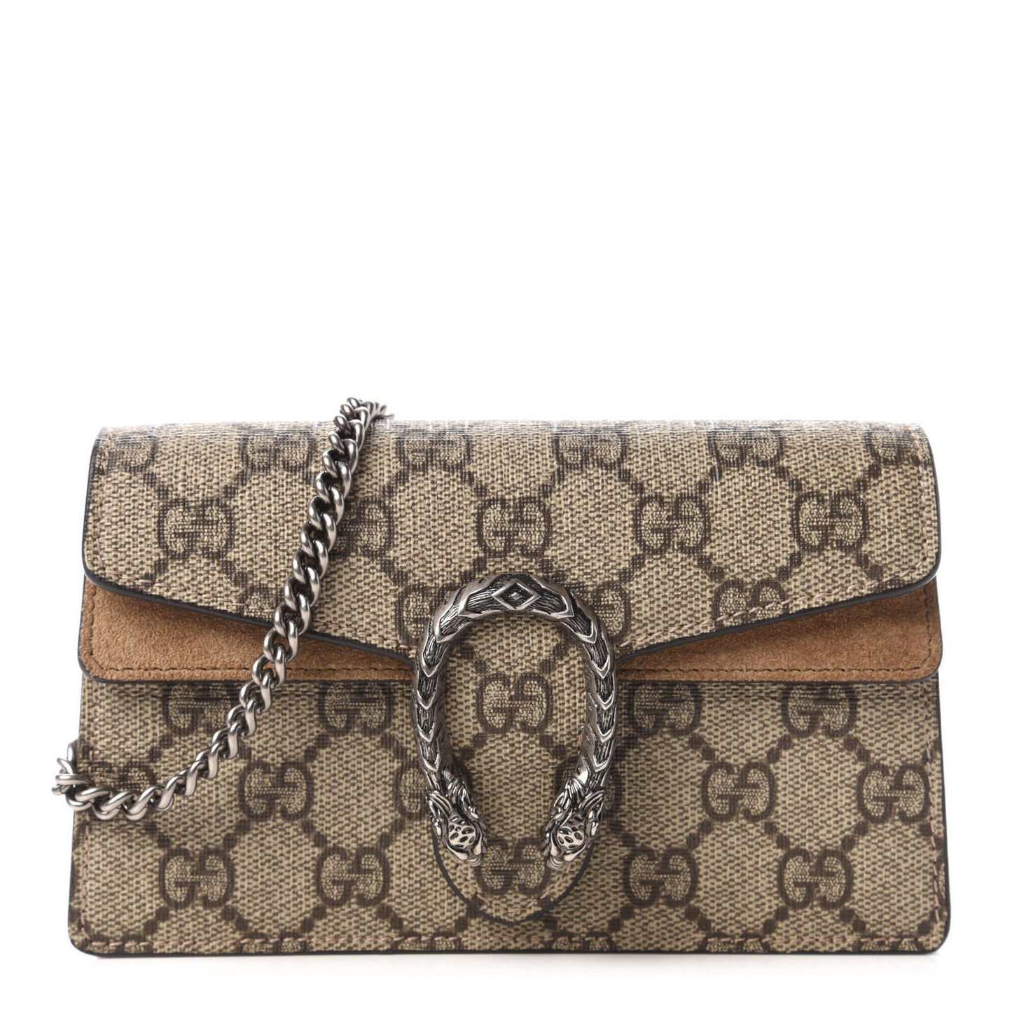 GG Supreme Monogram Super Mini Dionysus Shoulder Bag Taupe
