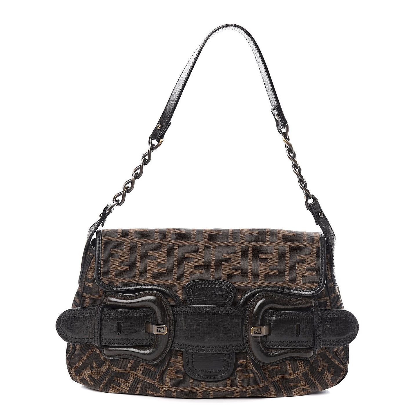 Zucca B Bis Flap Bag Tobacco Castagna