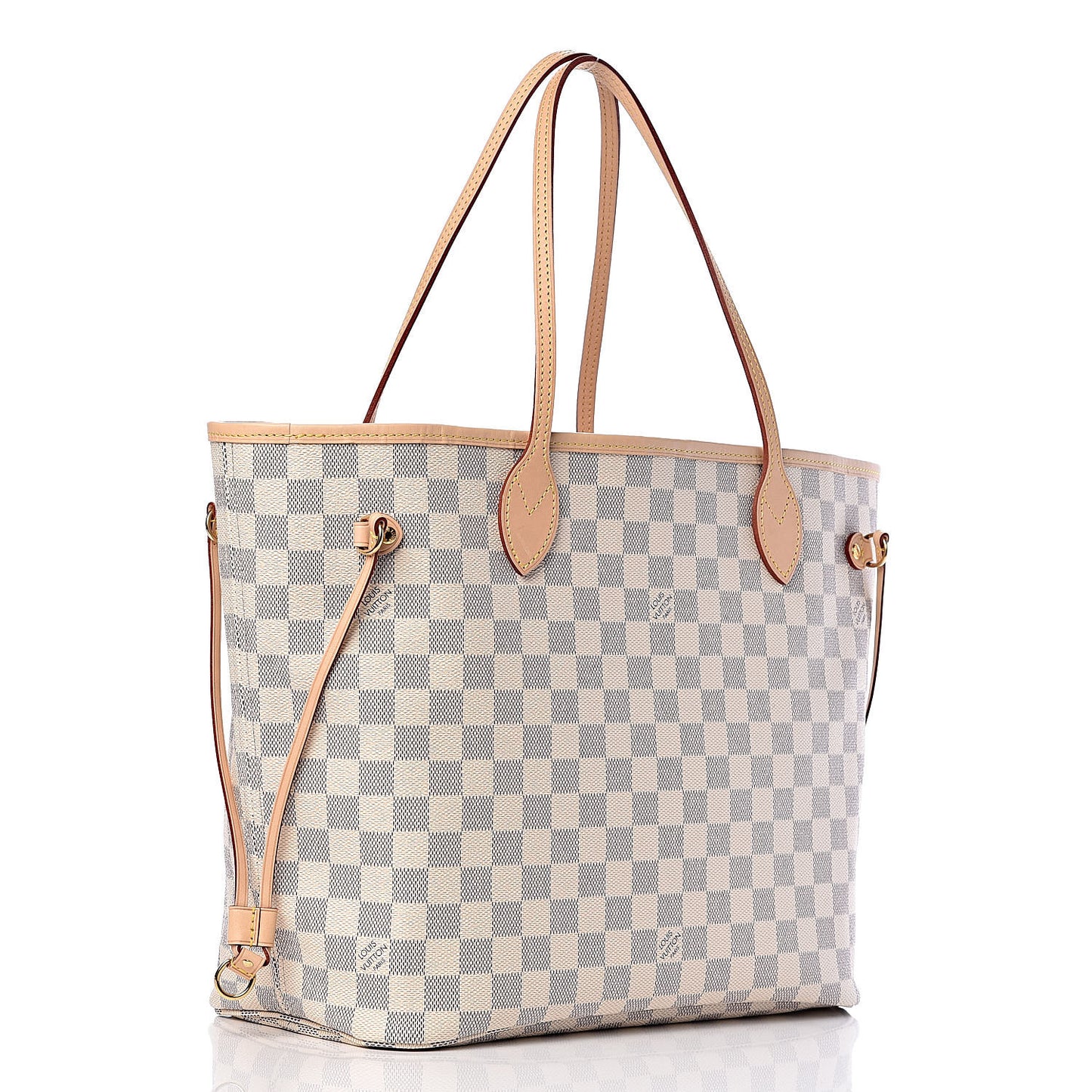 Damier Azur Neo Neverfull MM Rose Ballerine
