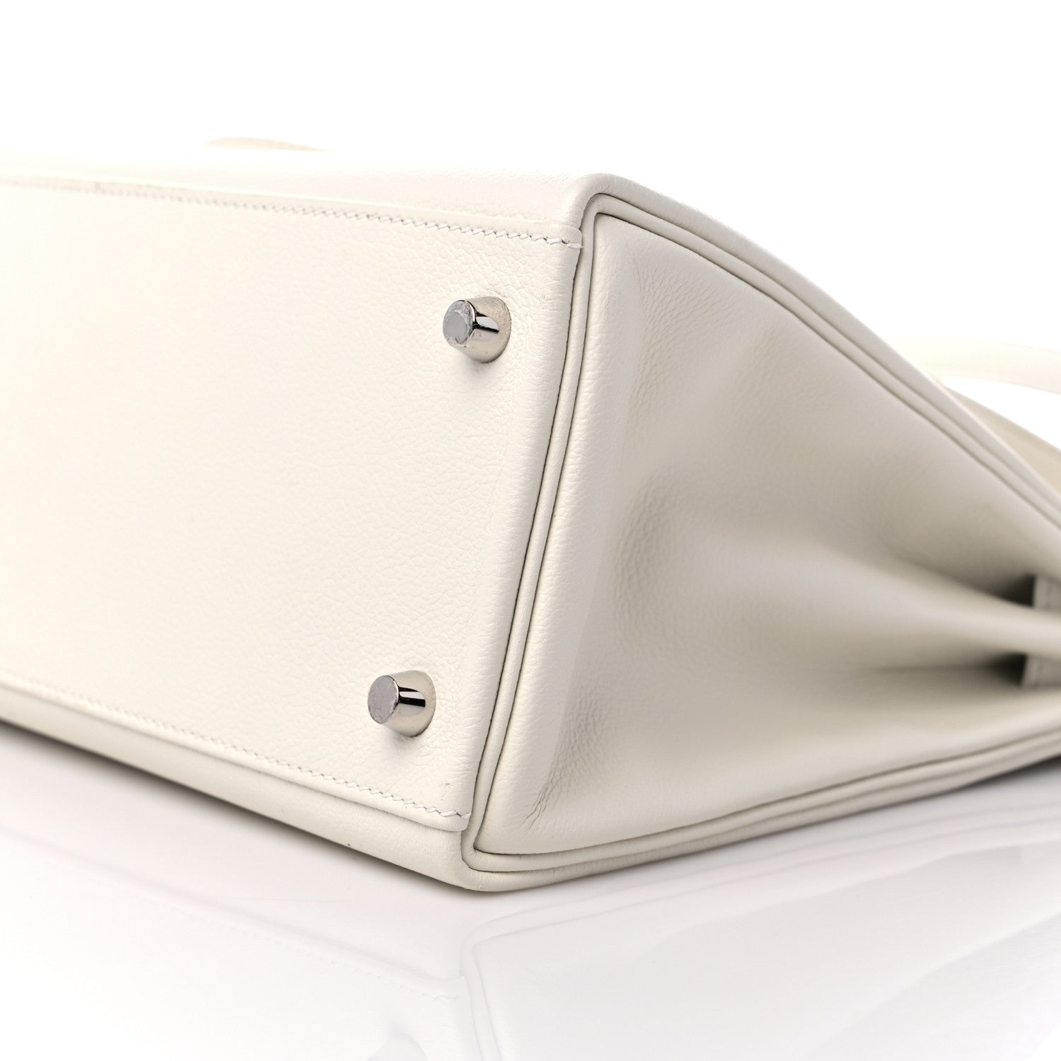 Hermes Evercolor Kelly Retourne 28 White 9 of 11