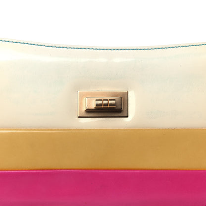 Chanel Patent Striped Mademoiselle Flap Multicolor 16 of 18