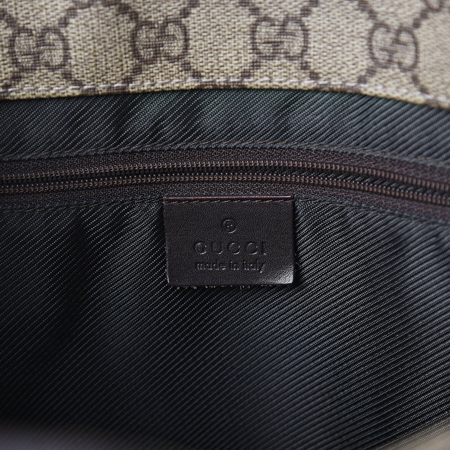 GG Plus Monogram Small Vertical Tote Dark Brown