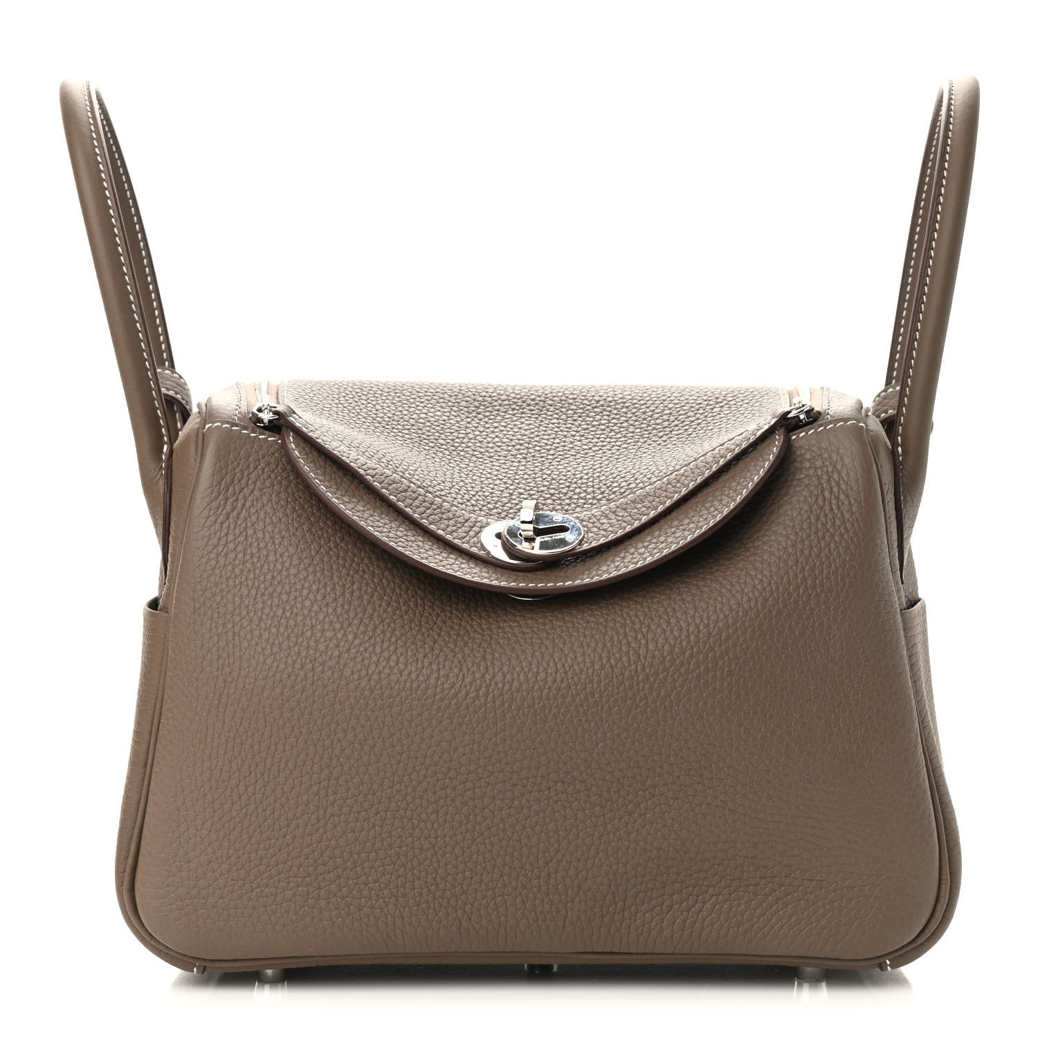 Hermes Taurillon Clemence Lindy 26 Etoupe 1 of 9