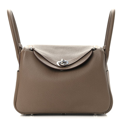 Hermes Taurillon Clemence Lindy 26 Etoupe 1 of 9