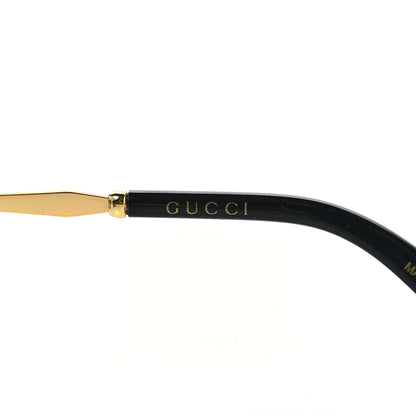 Gucci Metal Square Frame GG0593SK Sunglasses Gold Black 7 of 8