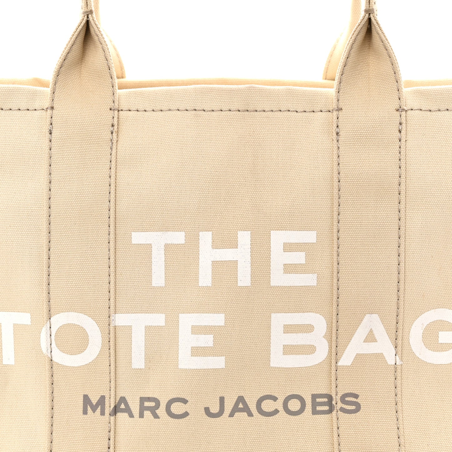 Cotton Canvas Large The Tote Bag Beige