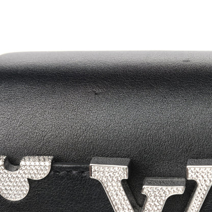 Louis Vuitton Smooth Calfskin Crystal Flowers Capucines BB Black 13 of 14
