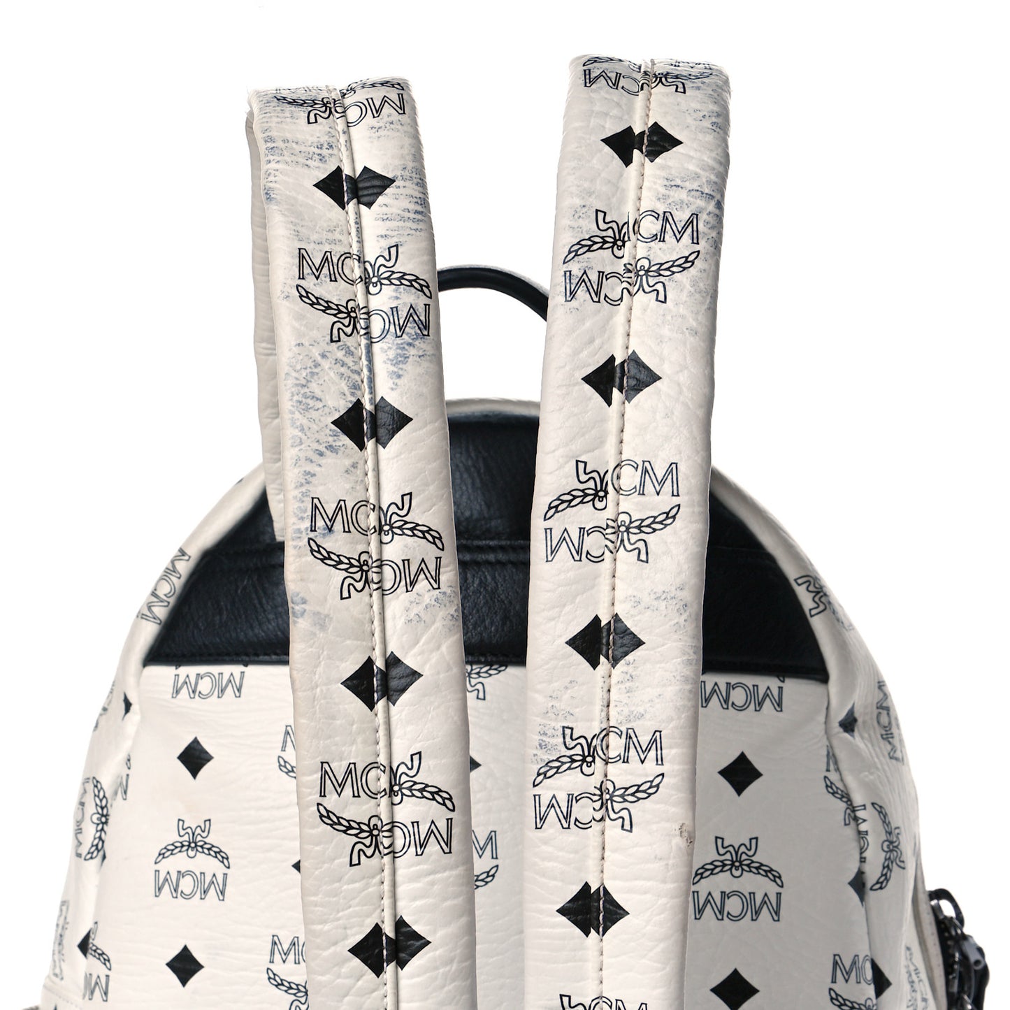 Visetos Small Side Stud Stark Backpack White