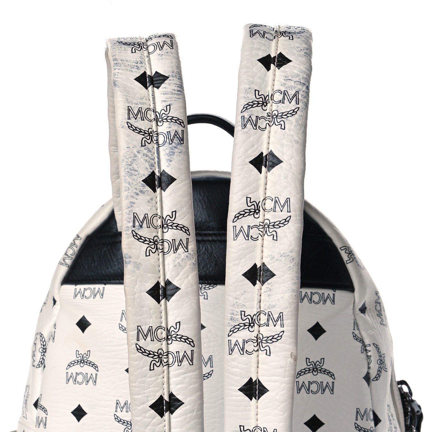 MCM Visetos Small Side Stud Stark Backpack White 15 of 18