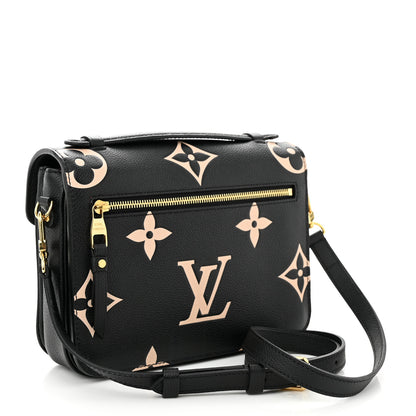Louis Vuitton Empreinte Monogram Giant Pochette Metis Black Beige 3 of 9
