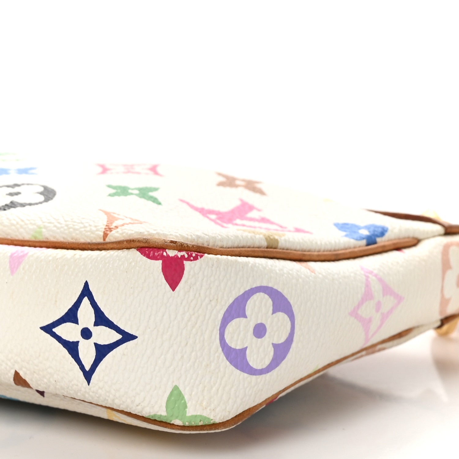 Louis Vuitton Monogram Multicolor Pochette Accessories White 10 of 12