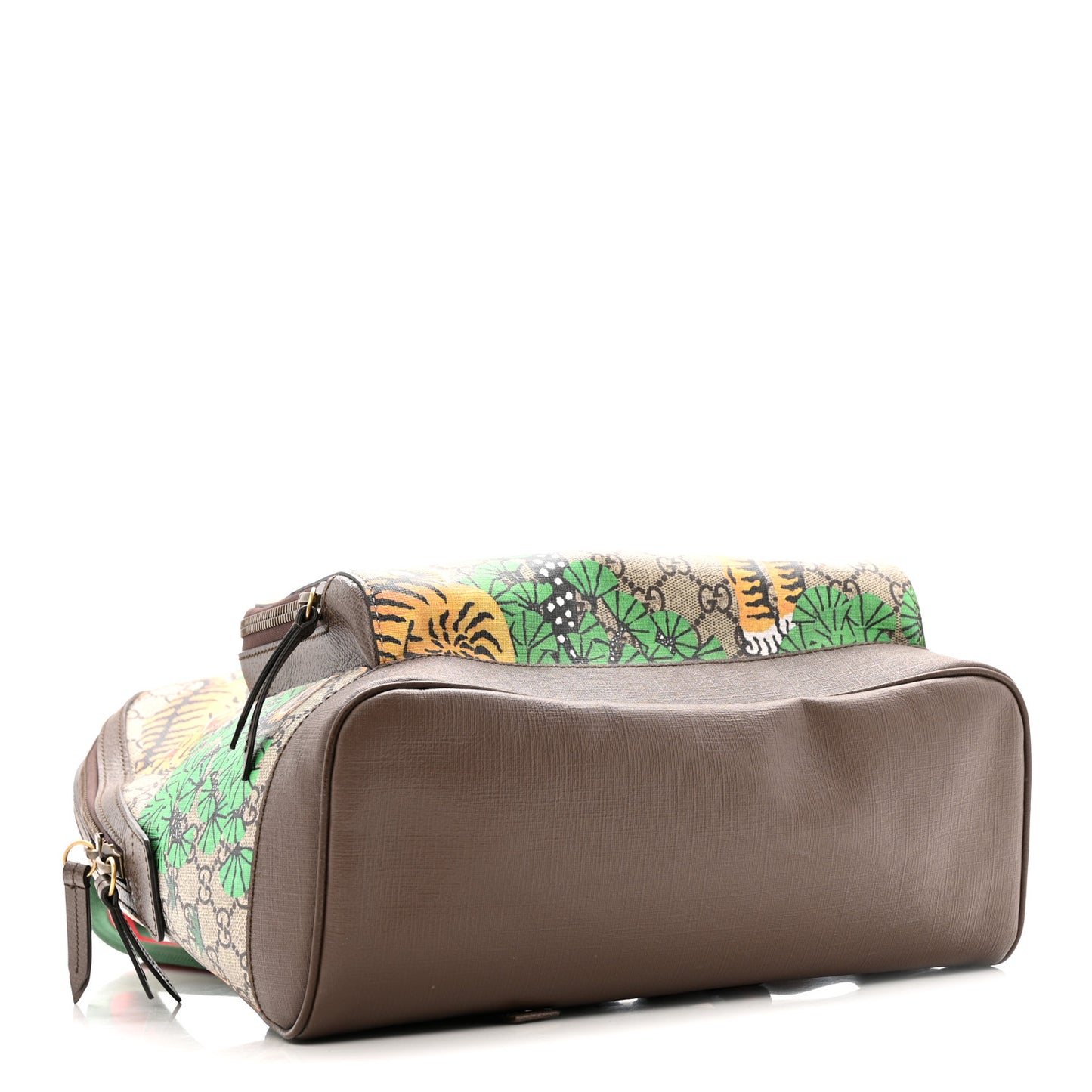 GG Supreme Monogram Bengal Web Day Backpack Beige Yard