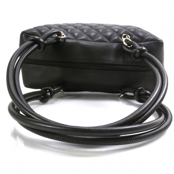 Chanel Calfskin Quilted Large Cambon Bowler Black 6 of 11