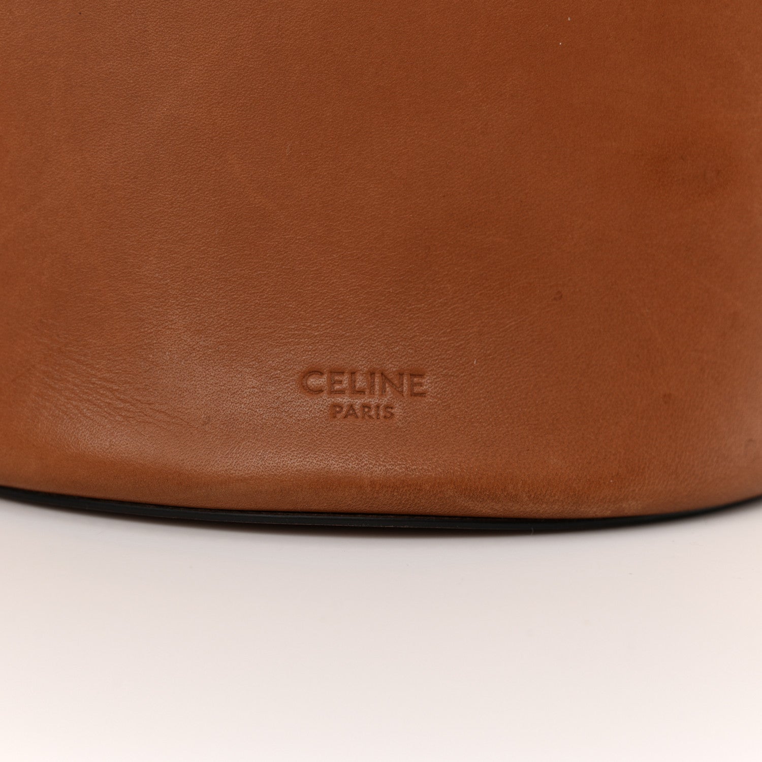 Celine Natural Calfskin Crecy Bucket Bag Tan 7 of 17
